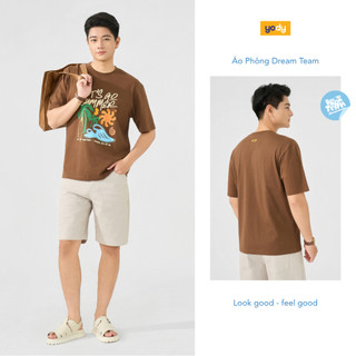 [DREAM TEAM] Áo thun phông gia đình ba mẹ bé YODY Let's Go Summer vải cotton compact MCTS26S027