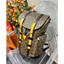 ⚡️[Hight Quality] Balo Nam Nữ \/ Chr1op Brown Backpack - Điểm Nhấn Hoa Nâu Phối Dây Vàng Cao Cấp Loại 1