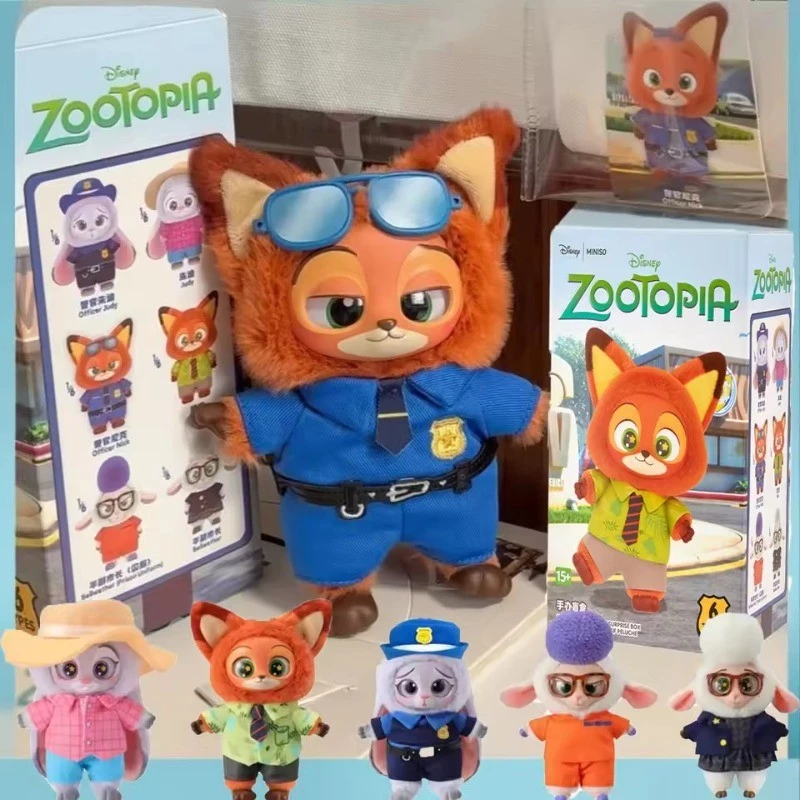 🎁Quà tặng tuyệt vời🎁(Có Sẵn) Blind Box Loại 1 MINISOx Disney Móc Khoá Zootopia, Hộp Mù Móc Khóa Tặng Bé