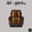 ⚡️[Hight Quality] Balo Nam Nữ \/ Chr1op Brown Backpack - Điểm Nhấn Hoa Nâu Phối Dây Vàng Cao Cấp Loại 1