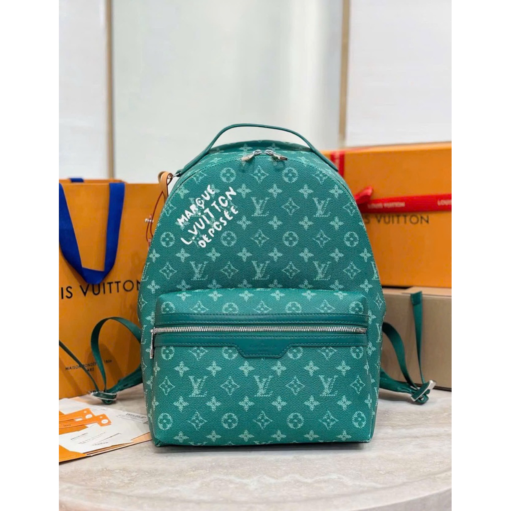 ⚡️[Hight Quality] Balo Nam Nữ \/ Green Backpack - Điểm Nhấn Hoa Xanh Lá Phối Tag Màu Sắc Cao Cấp Loại 1