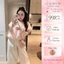 Set bộ đồ nữ GUMIN thiết kế áo cổ tròn tay bồng chấm bi kèm quần suông phối gấu viền bèo tiểu thư sang chảnh