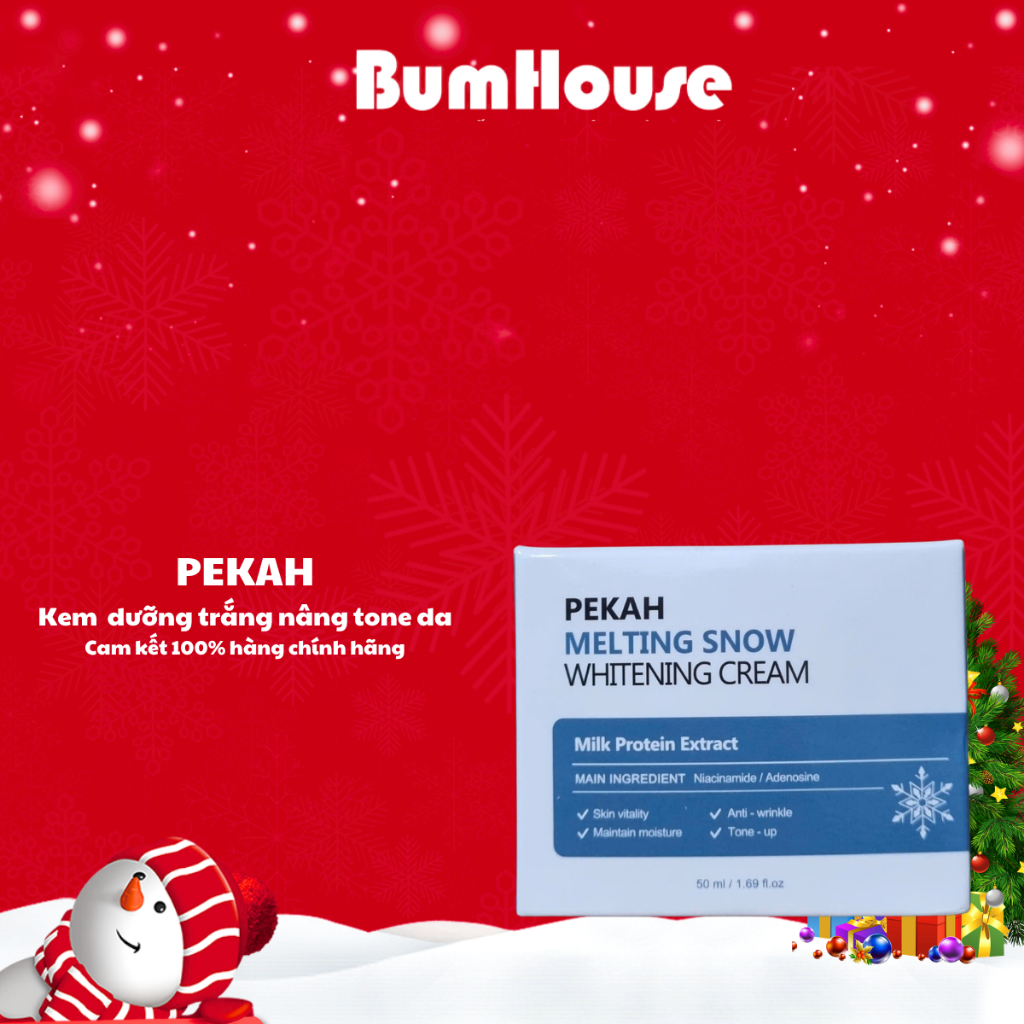 [HÀNG CTY] Kem Dưỡng Trắng Nâng Tone Da PEKAH Melting Snow Whitening Cream 50ml