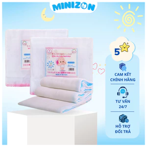 Khăn Tắm Xô Trắng, Khăn Xô Đa Năng Baby Xuất Nhật 4 Lớp, 6 Lớp Mềm Mại, Thấm Hút Tốt