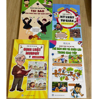 Combo 4 cuốn - Kỷ luật tự giác, Định luật Murphy, Tại sao con phải học, Trẻ giao tiếp