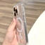 Gỗ hoa nhỏ phù hợp với vỏ điện thoại iPhone 17 Pro Max, iPhone 16 trong suốt, 15/14 Pro hút từ