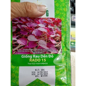 Hạt Giống Rau Dền Đỏ gói 20gr, Rau Ăn Lá Rạng Đông Rado 15, Hạt Nảy Mầm Nhanh, Mạnh