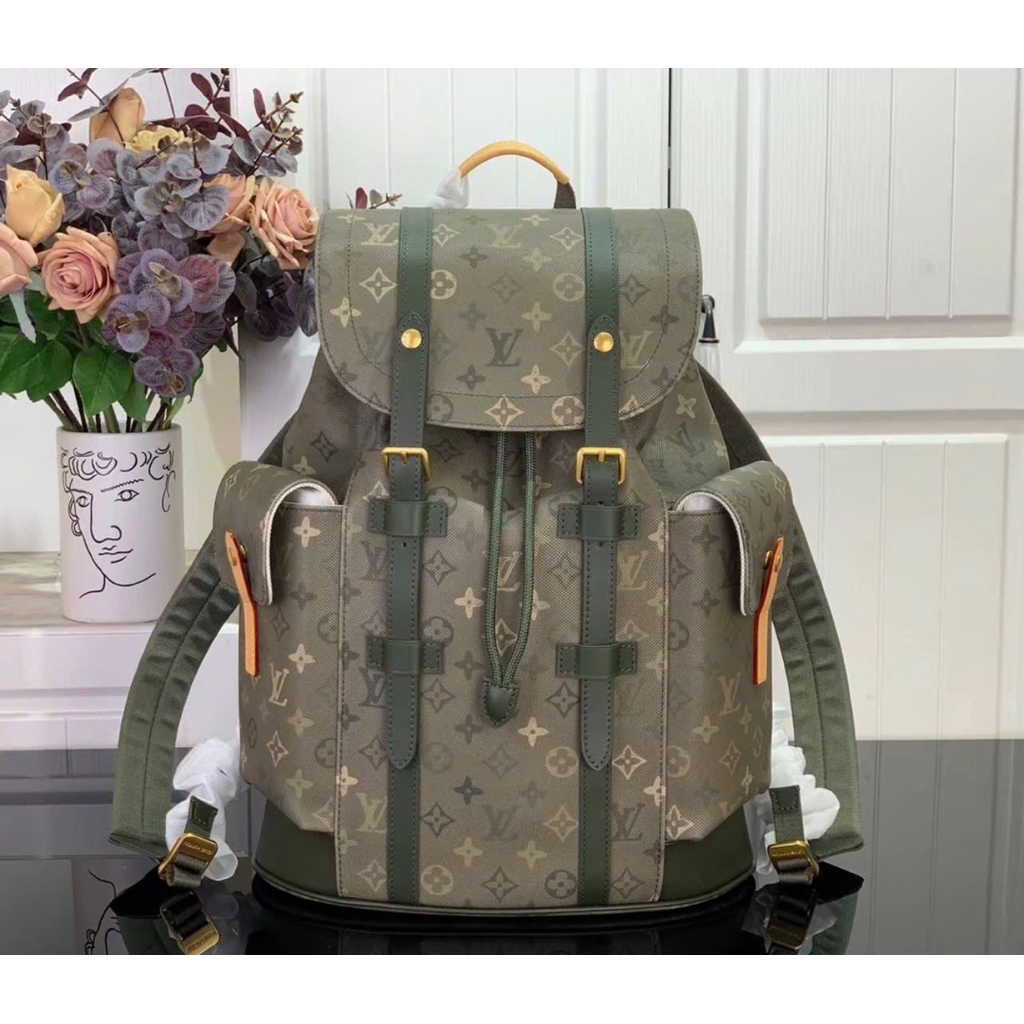 ⚡️[Hight Quality] Balo Nam Nữ \/ Chr1per Backpack 26FW - Điểm Nhấn Hoa Canvas Phối Màu Loang Cao Cấp