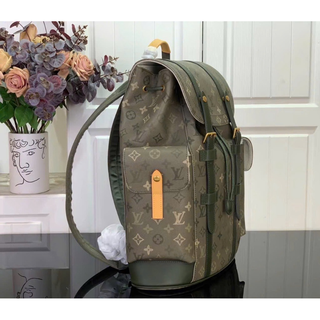 ⚡️[Hight Quality] Balo Nam Nữ \/ Chr1per Backpack 26FW - Điểm Nhấn Hoa Canvas Phối Màu Loang Cao Cấp