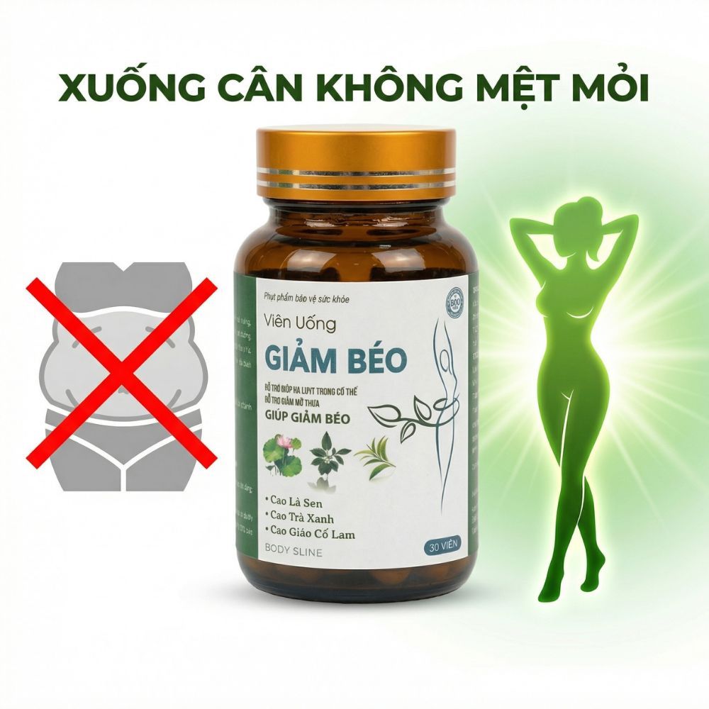 Viên uống giảm cân Giảm béo Body Sline Chính hãng Body Sline Hộp 30 viên, Hỗ trợ kiểm soát cân nặng an toàn hiệu quả giả
