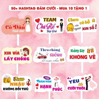 Hastag đám cưới, Hashtag cầm tay đám cưới check in cùng dâu rể - 50+ mẫu hashtag HOT nhất năm - Lỗi 1 đổi 1