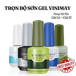 Trọn Bộ Gel Base, Top, Cứng Móng VINIMAY Nội Địa Trung Loại 2 – Sơn Gel Móng Tay Chuyên Nghiệp Hàng Chuẩn Thegioinail666