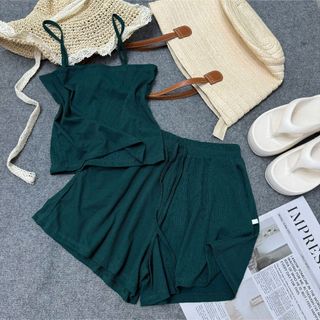 Bộ Độ Nữ Bigsize Quần Đùi Và Áo Dây Bộ Quần Áo Mùa Hè Chất Vải Gân Tăm Xin Xò SET19