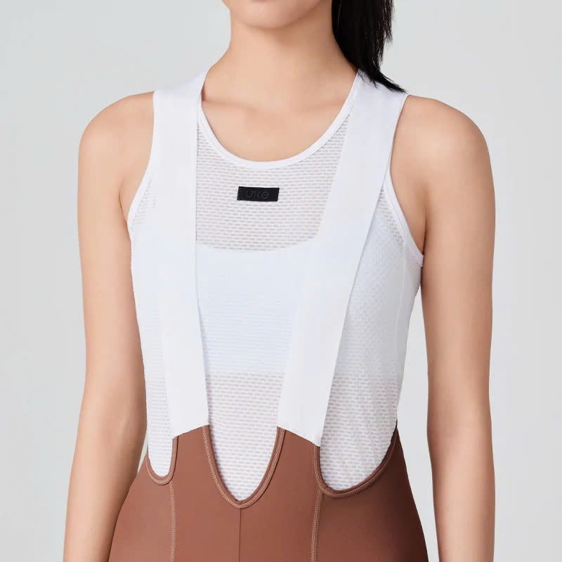 HBS006B - Quần Nữ Đạp Xe UKE Bib Shorts Twilight Grey - Đệm Bỉm ITALIA Cao Cấp - Mềm Mại - Thoáng Khí