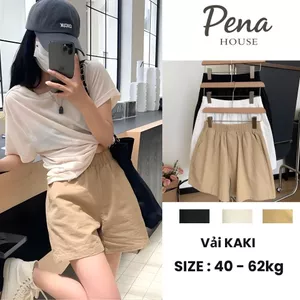 Quần đùi kaki Nữ ngắn trên gối trẻ trung có túi - TT