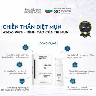 [HÀNG CÔNG TY] Gel giảm mụn, thâm mụn, nám chứa phức hợp Azelaic ProfiDerm Azexo Pure Gel (20ml)