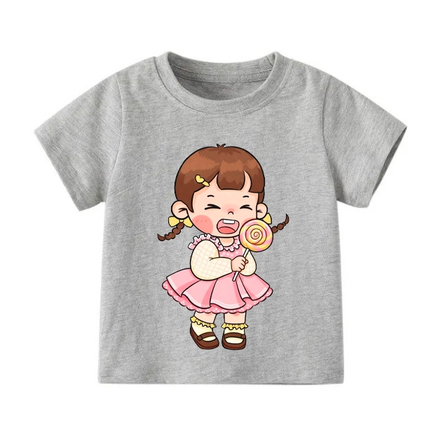👕 Áo Thun Bé Gái mềm mịn thoáng mát in hình dễ thương 👕 AT670