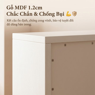 Nido Tủ Đầu Giường Tủ Đựng Đồ 40x24x128cm 6 Ngăn Chống Bụi Riêng Tư Cho Phòng Ngủ
