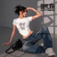Áo thun nữ ôm body vạt nhọn in hoạ tiết kute 2 màu trắng đen Duy Linh chuyên sỉ áo croptop DL14A