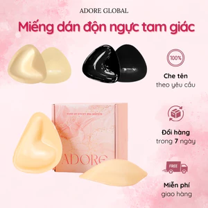 Miếng Dán Ngực Tam Giác Dày 3cm Hai Mặt Keo Nâng Đẩy Tạo Khe Ngực Tự Nhiên ADORE