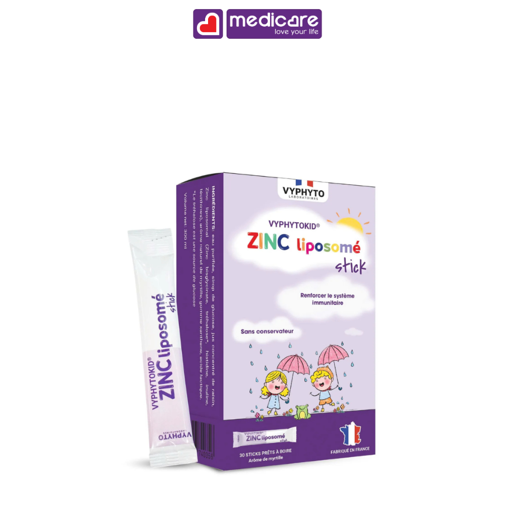 Dung dịch VYPHYTOKID ZINC Liposome bổ sung kẽm, hỗ trợ tăng sức đề kháng