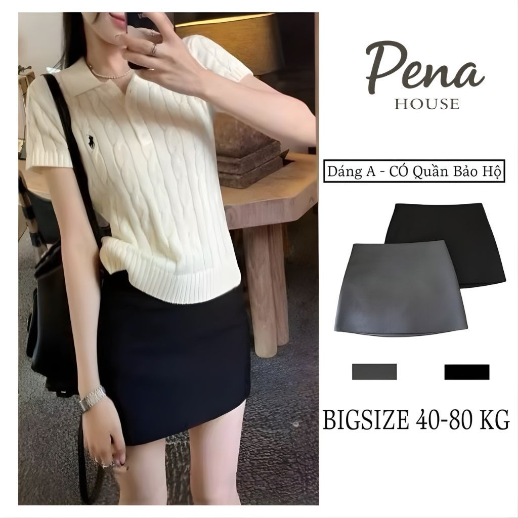 Chân váy ngắn đứng phom A khoá kéo sau chất hàn dày dặn trẻ trung năng động - CV999 TT
