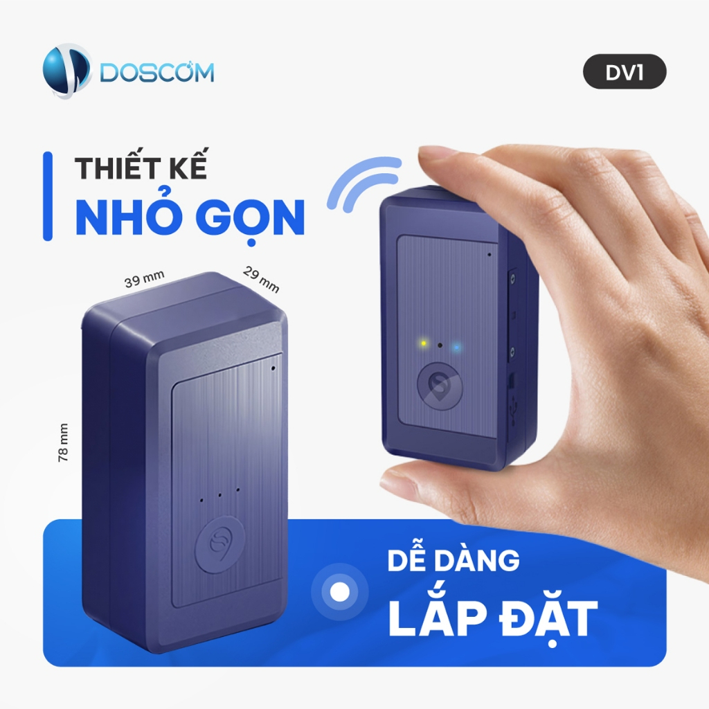Thiết Bị Định Vị GPS Mini Không Dây DV1 – Theo Dõi Xe Máy Ô Tô, Chống Trộm, Định Vị Chính Xác
