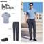 Quần âu nam trẻ MASCULINE MQD600 - Phom modern fit dáng ôm gọn vải cotton rayon co giãn lịch lãm