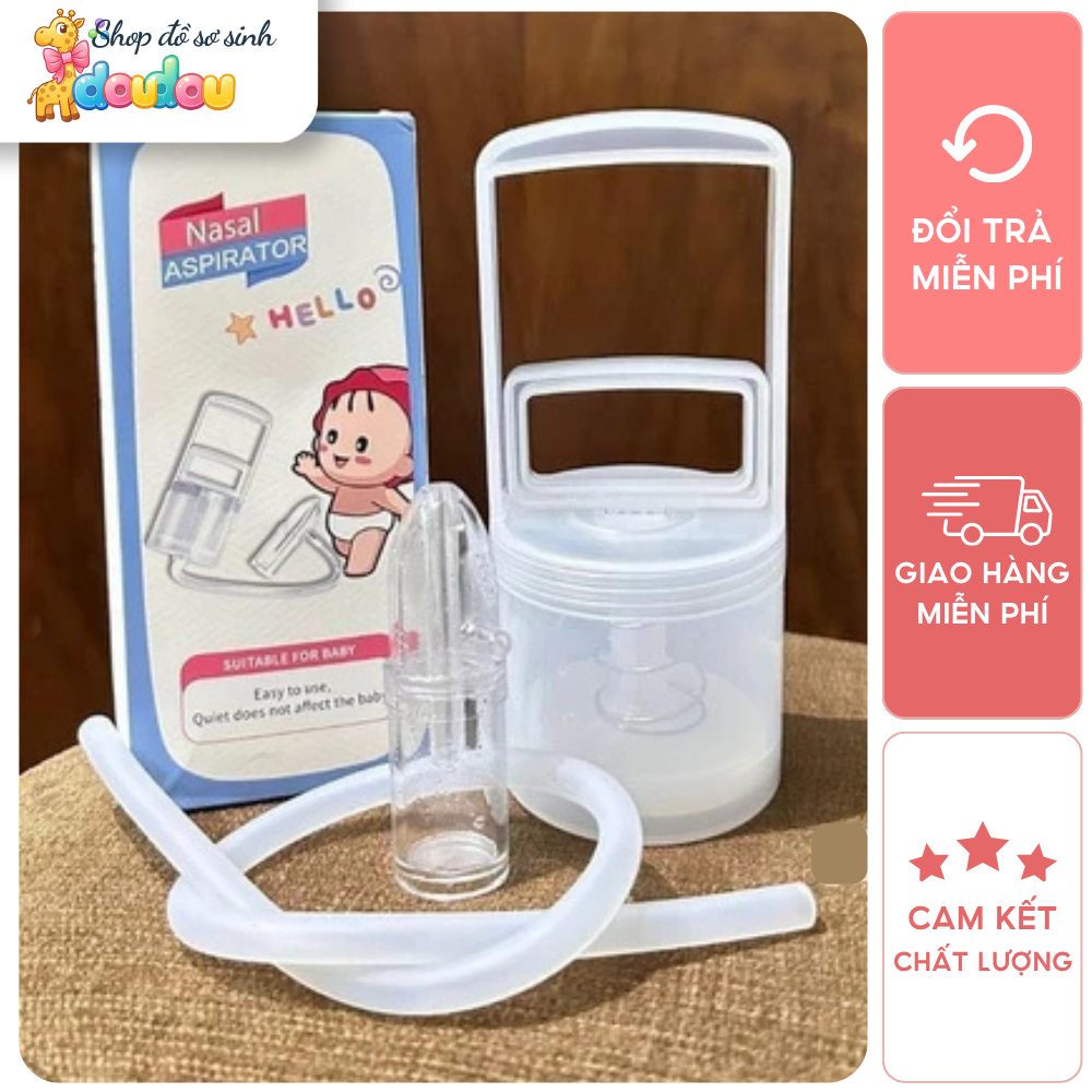Dụng Cụ Hút Mũi Kéo Tay Cho Bé Thế Hệ Mới Nhựa Nguyên Sinh Lực Hút Mạnh, Chống Chảy Ngược DouDou A11