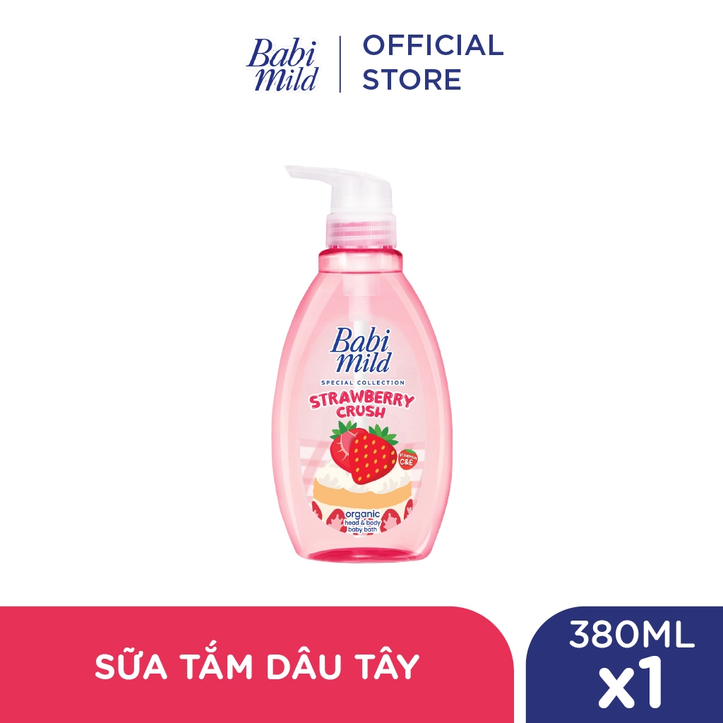 Sữa tắm gội toàn thân cho bé Babi Mild 380ml