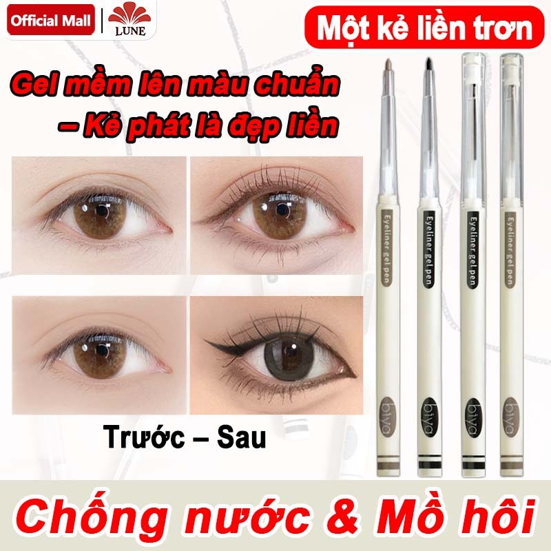 Chì kẻ mắt, Gel Kẻ Mắt, Bút kẻ mắt siêu mỏng, Mướt mịn, Chống Thấm Mồ Hôi, không lem, nhanh khô,