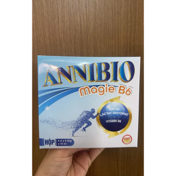 ANNIBIO Magie B6 ( Hộp 20 ống ) Hỗ trợ cải thiện suy nhược thần kinh, giảm mệt mỏi, hạn chế đau dây thần kinh ngoại biên
