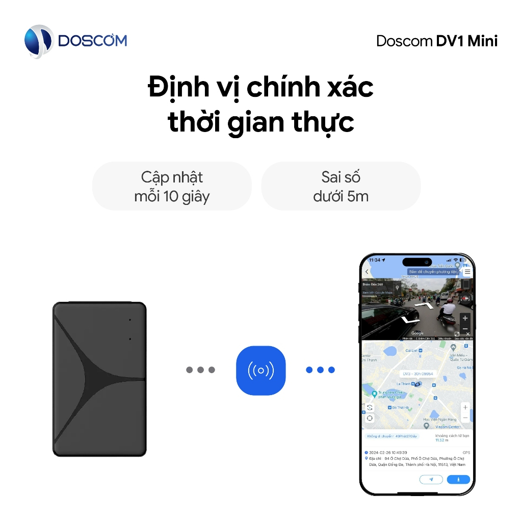 Thiết Bị Định Vị GPS DV1 mini Không Dây – Định Vị Xe Máy Ô Tô 24/7, Cảnh Báo Chống Trộm, Theo Dõi Từ Xa