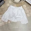 Áo trễ vai kiểu nữ GUMIN thiết kế áo viền ren phối nơ ngực tiểu thư, Áo kiểu nữ sang chảnh thanh lịch