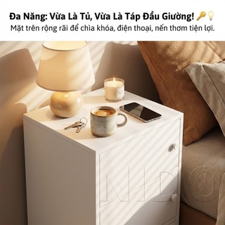 Nido Tủ Đầu Giường Tủ Đựng Đồ 40x24x128cm 6 Ngăn Chống Bụi Riêng Tư Cho Phòng Ngủ