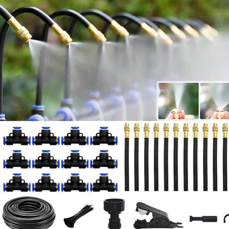 Bộ béc phun sương lõi nhôm kèm ống dây PE 8mm dài 5m, 10m, 15m