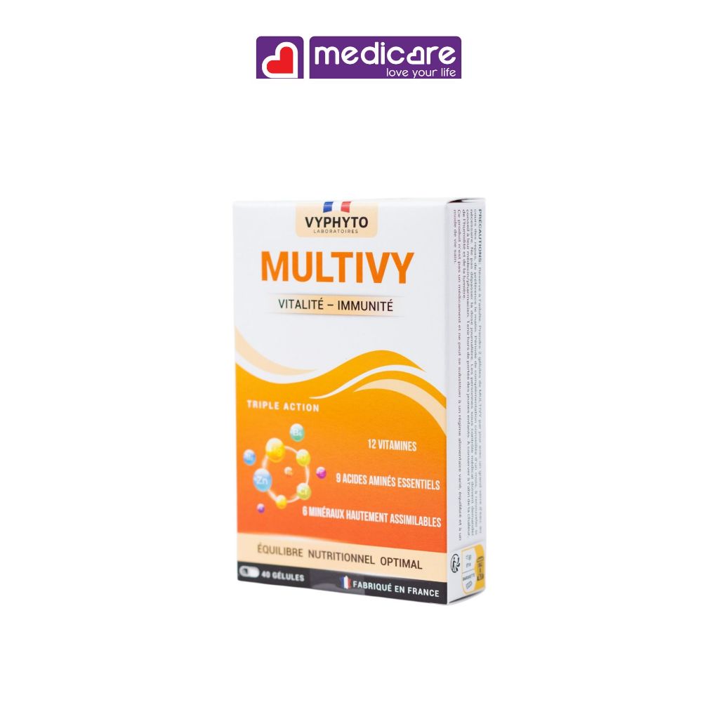 Viên uống VYPHYTO MULTIVY bổ sung Vitamin, khoáng chất cho cơ thể hộp 40 viên
