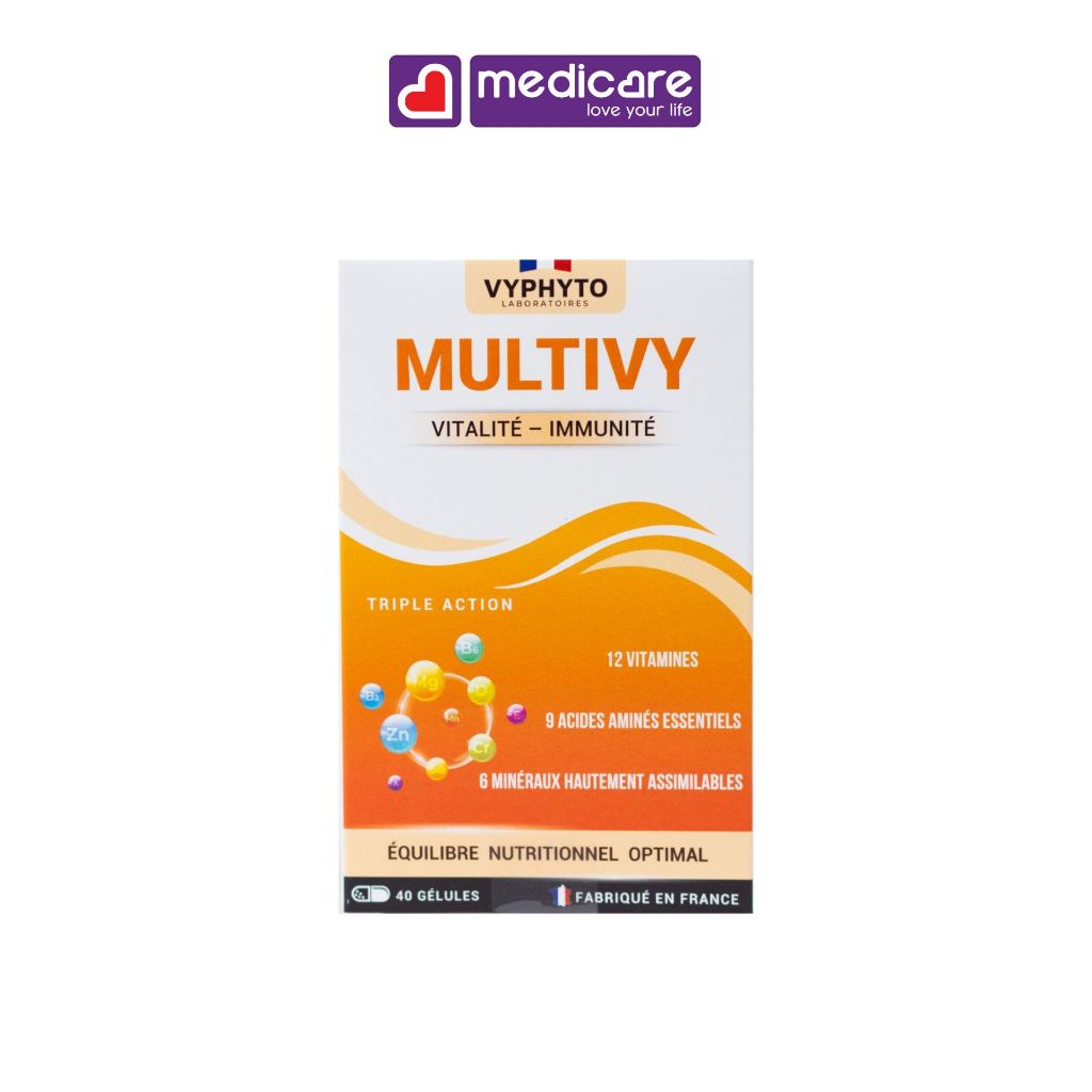 Viên uống VYPHYTO MULTIVY bổ sung Vitamin, khoáng chất cho cơ thể hộp 40 viên