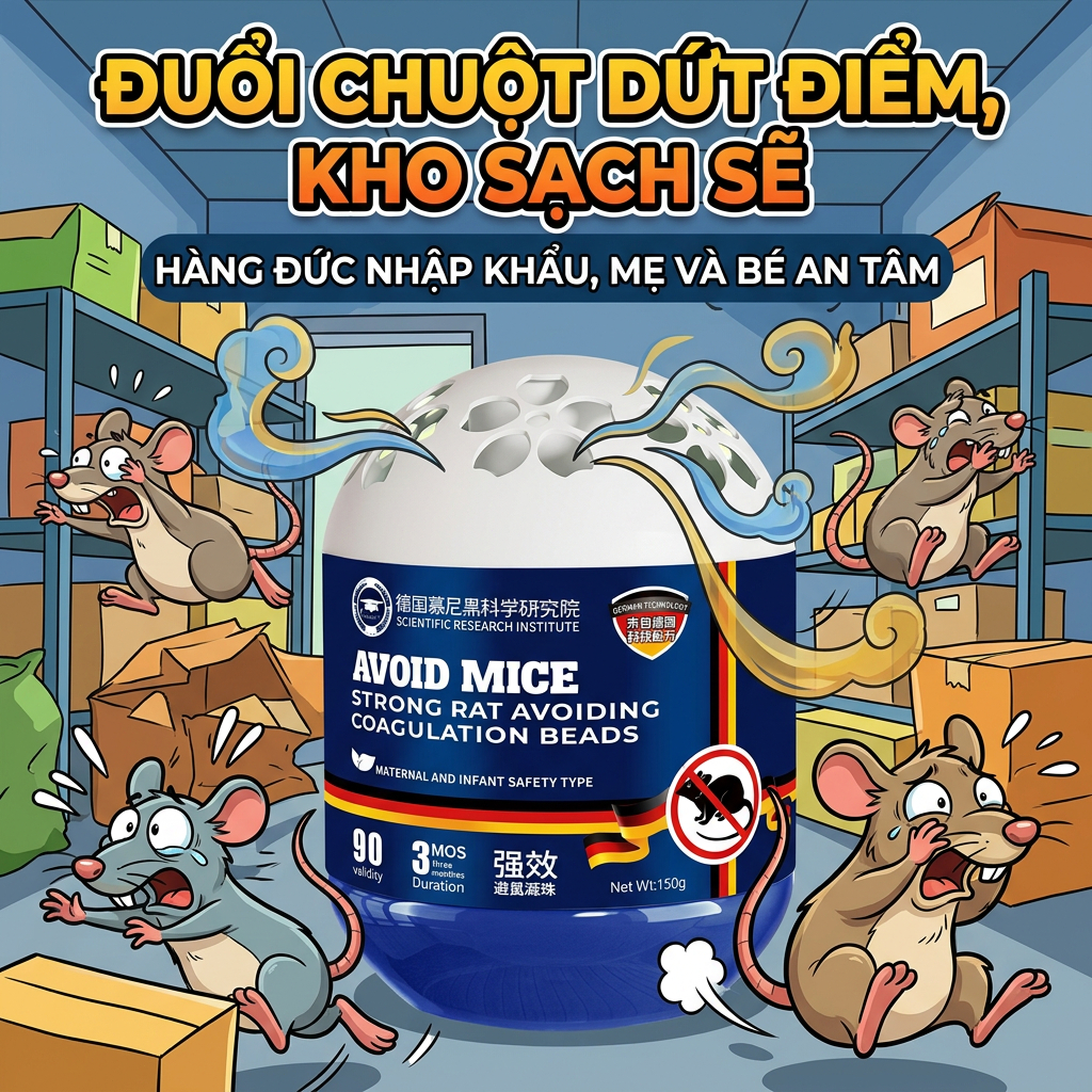 🐭Kẻ thù của chuột-Sáp Đuổi Chuột, Gel Đuổi Chuột 120g Chất lượng Đức-COD