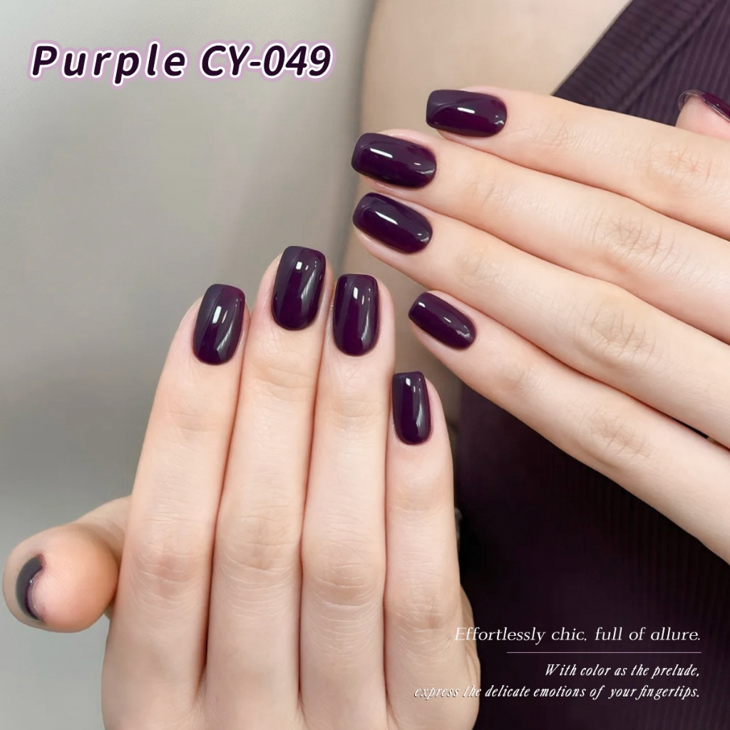 XEIJAYI 40ml - Sơn móng tay gel màu tím nho đen, thời trang và bền màu, hoàn hảo cho việc tự làm sơn móng tay.