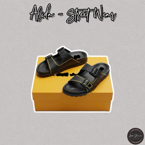 ⚡️[Hight Quality] Dép Lê Quai Ngang \/ Sandal Tra1ner Full Box - Điểm Nhấn Quai Cài Phối Viền Vàng Cao Cấp Loại 1