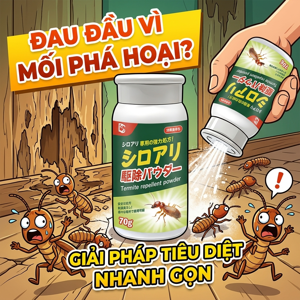 ✅ Dùng 1 lần, diệt cả tổ! ✅ Thuốc diệt mối, diệt kiến, an toàn cho người và thú cưng, phá tổ triệt để