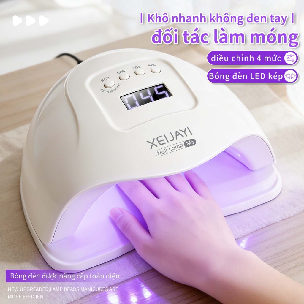 Đèn làm móng M5, cảm biến LED/UV, loại USB, 24 bóng LED.