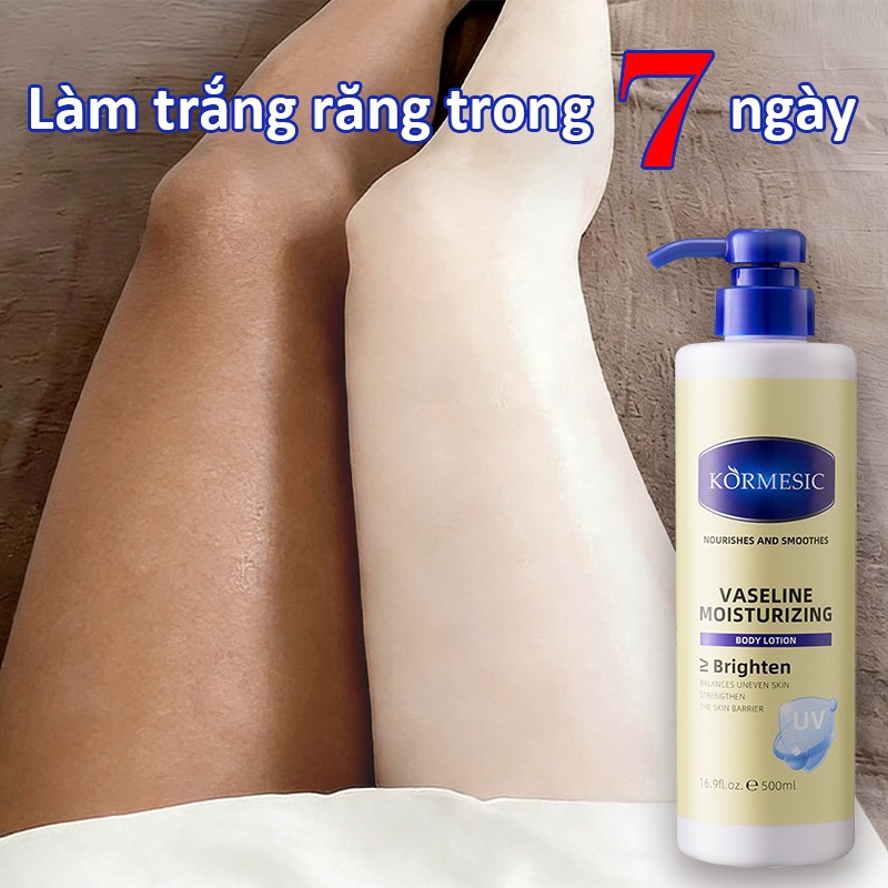 Sữa Dưỡng Thể Vaseline Dưống Am Chuyên Sâu Dưỡng Trắng Chống Khô Da Chăm Sóc Dịu Nhe Mùi Hương Độc Quyền 500ML
