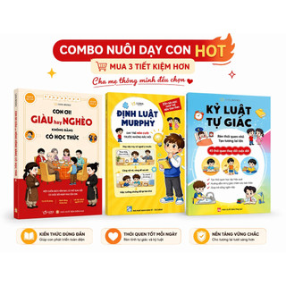 Sách - Combo 3 cuốn: Định luật Murphy + Kỷ luật tự giác + Giàu hay nghèo không bằng có học thức