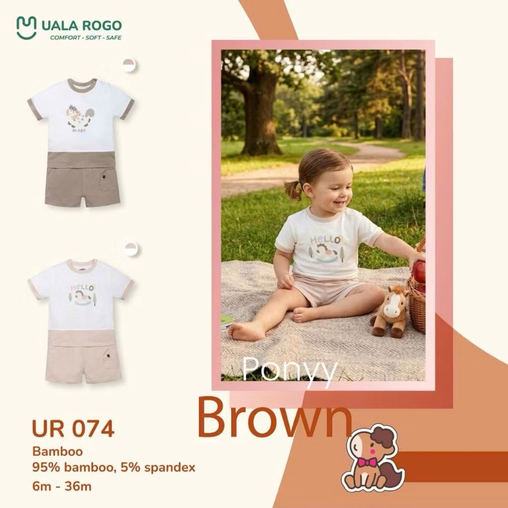 (6,5-16kg, 6-36M) Bộ Cộc Tay Uala Hoạ Tiết Đáng Yêu Cho Bé Trai UR053 UR063 UR052 UR065 UR074 UR076 UR517 UR078 UR080