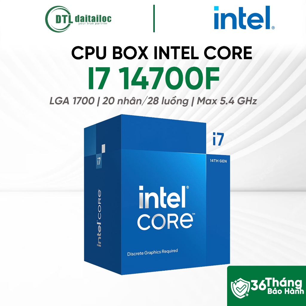 CPU BOX INTEL CORE I7-14700F | CHÍNH HÃNG | BẢO HÀNH 36 THÁNG | Shopee ...