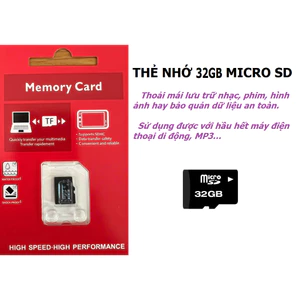 Thẻ nhớ Micro sd, thẻ nhớ 32gb, thẻ nhớ 64gb dùng cho các loại điện thoại, máy tính bảng,loa thẻ nhớ, mp3, mp4