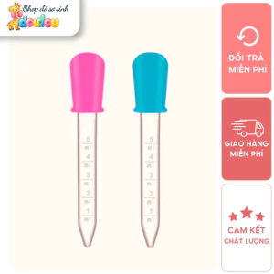 Ống Hút Sữa Bón Ăn Dặm Cho Bé Silicon An Toàn DouDou A38