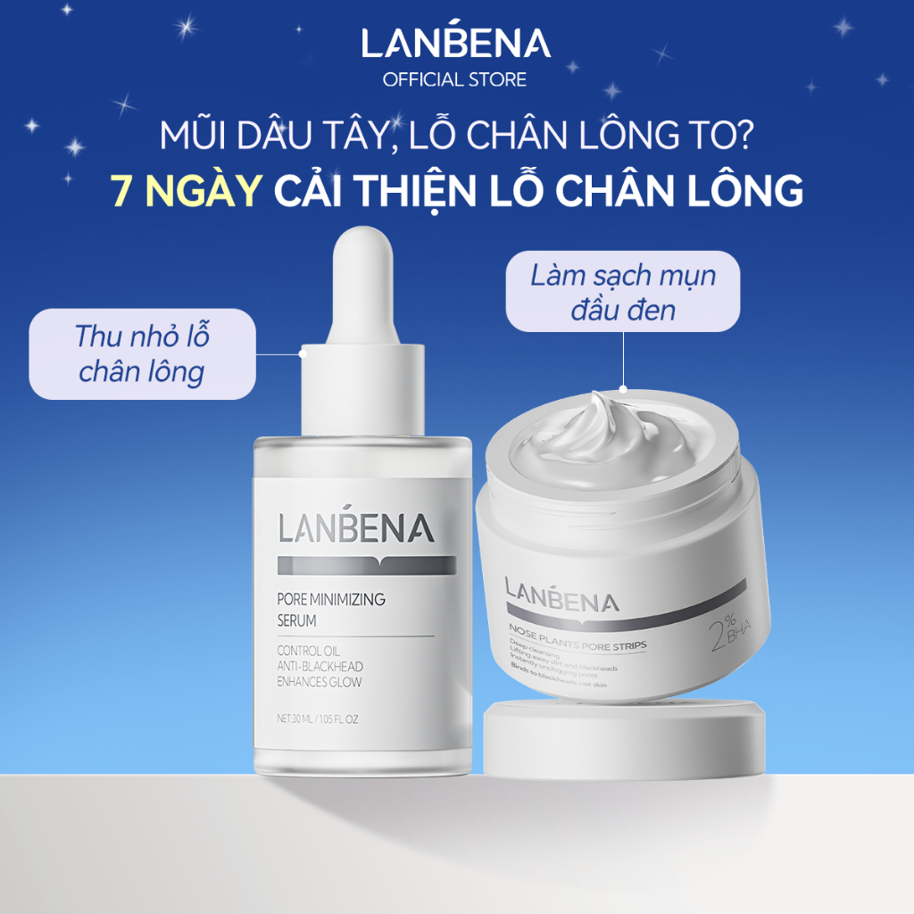 LANBENA GEL LỆT MỤN ĐẦU ĐEN (30G) -MIẾNG DÁN CHĂM SÓC DA Mụn Dễ Dùng,Nhanh Chóng Thông Sạch Lỗ Chân Lông Skincare